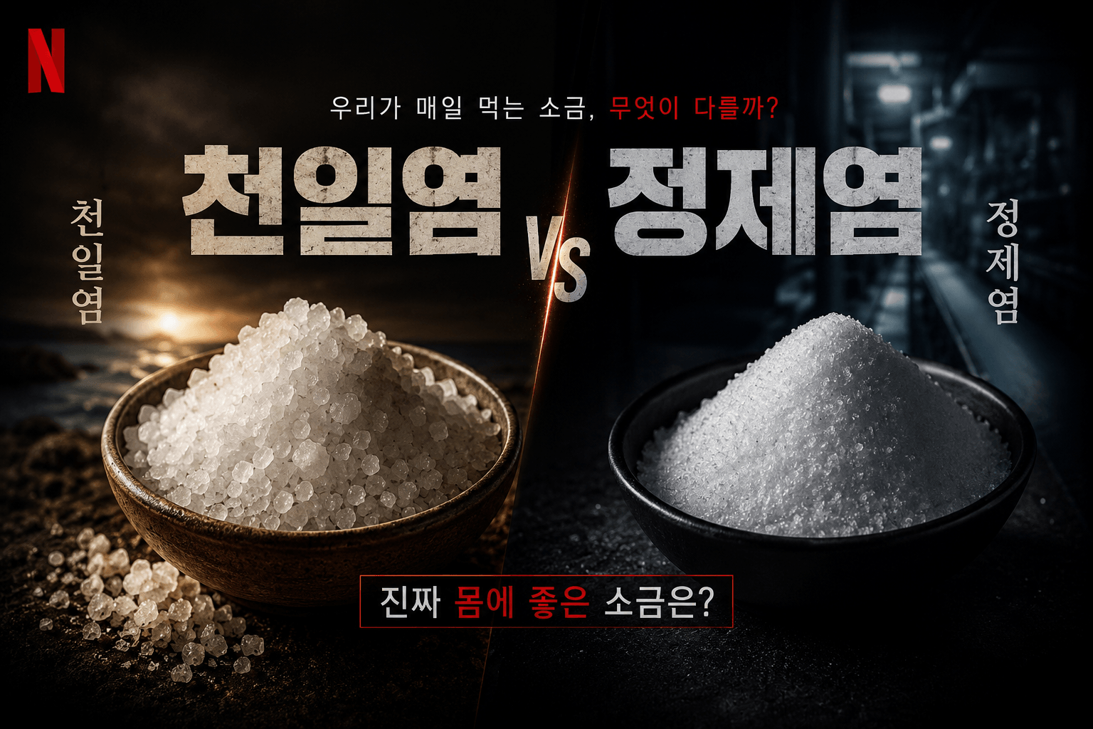 천일염 vs 정제염, 진짜 몸에 좋은 소금은?